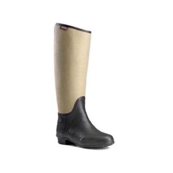 Hunter Shoes - Women's Hunter Tall Brown & Canvas Rain Boots